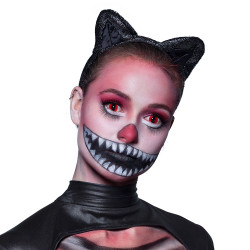 Mačacie uši, zamatovo čierne